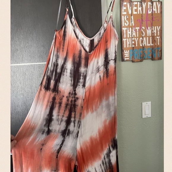 Sunset 🌅 Tie Die Jumpsuit - Picture 6 of 7
